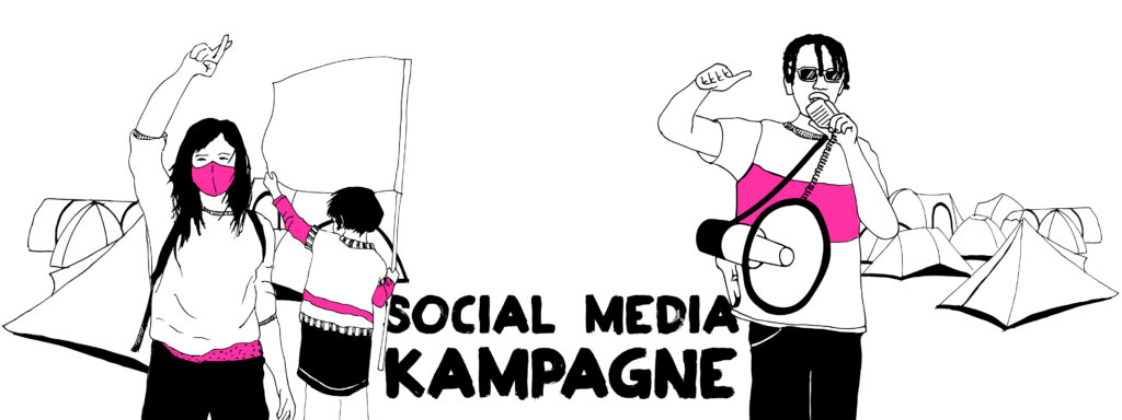 Social Media Kampagne Bühnenbild
