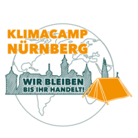 Mahnwache für Klimaschutz und Klimagerechtigkeit Logo Klimacamp Nürnberg